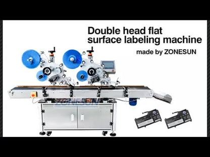 ZONESUN ZS-TB831B Máquina automática de etiquetagem plana de alta precisão para etiqueta transparente normal