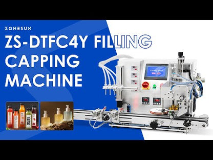 Zonesun ZS-DTFC4Y Tabletop Monoblock Filling and Capping Machine