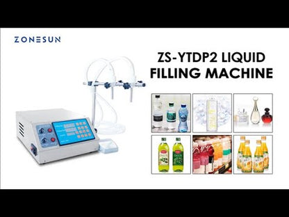 ZONESUN ZS-YTDP2 Máquina eléctrica de llenado de líquidos con bomba de diafragma de 2 boquillas