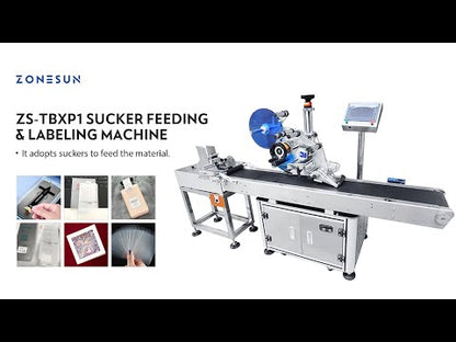 ZONESUN ZS-TBXP1 Flat Surface Sucker Feeding & Labeling Machine