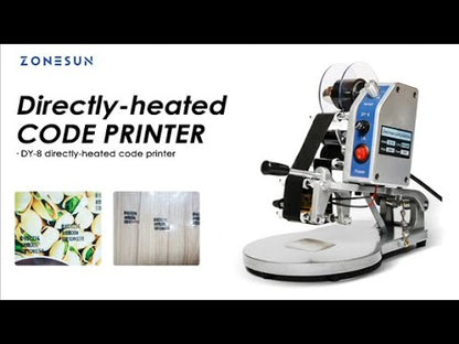 ZONESUN DY-8 Directly-heated Ribbon Date Printer Coding Machine