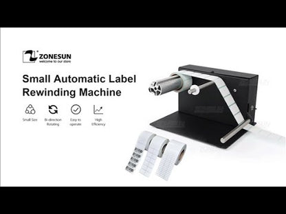 ZONESUN Small Electric Automatic Label Rewinding Machine