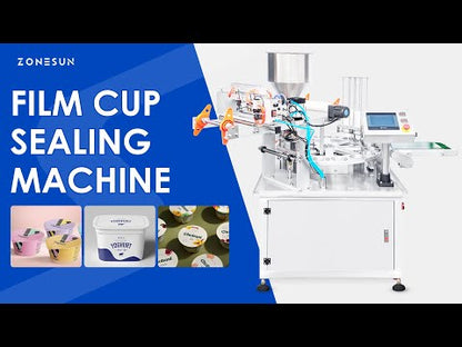 Zonesun ZS-AFS1800 Rotary Cup Filling & Roll Film Sealing Machine