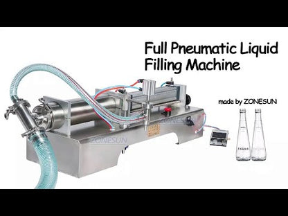 ZONESUN Single Nozzle Fully Pneumatic Liquid Filling Machine