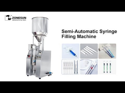 ZONESUN ZS-YTCP12V Pneumatic Syringe Ceramic Plunger Pump Liquid Paste Filling Machine