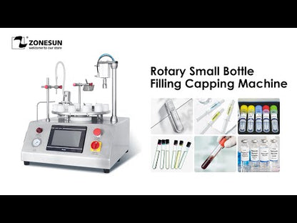 ZONESUN ZS-AFC1CP Rotary Ceramic Pump Liquid Filling And Capping Machine