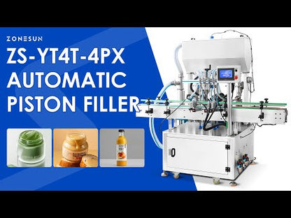 Zonesun ZS-YT4T-4PX Servo Piston Filler Video