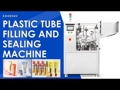 Máquina automática de llenado y sellado ultrasónico de pasta blanda para tubos ZONESUN 