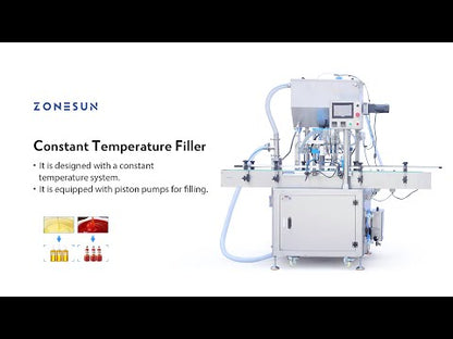 ZONESUN ZS-YTCT4P Máquina automática de llenado y alimentación de pasta a temperatura constante