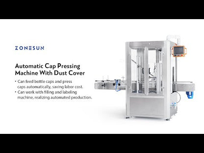 ZONESUN ZS-XG16D2 Máquina automática de prensado de tapas con cubierta antipolvo
