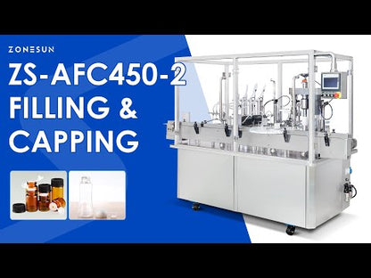 ZONESUN ZS-AFC450-2 Automatic Liquid Packing Machine Bottle Filling and Capping Equipment Cam Spliter