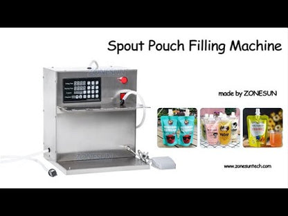ZONESUN Spout Pouch Diaphragm Pump Liquid Filling Machine