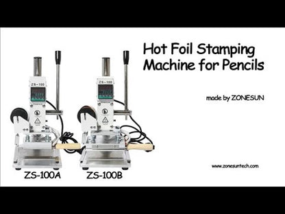 ZONESUN ZS-100B 10x13cm Máquina de estampagem a quente de uso duplo