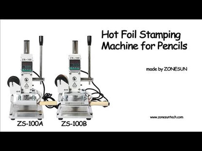 ZONESUN ZS-100B 10x13cm Máquina de estampado en caliente de doble uso
