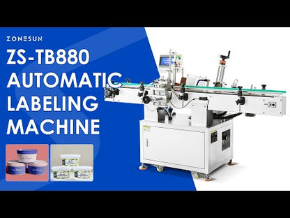 ZONESUN Automatic Tapered Label Applicator Bottle Labeling Machine Conical Container ZS-TB880