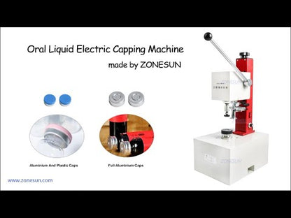 ZONESUN KFJ-1035 10-35mm Oral Liquid Electric Manual Capping Machine