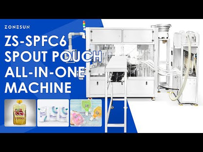 Zonesun ZS-SPFC6 High Speed Spout Pouch Filling and Capping Machine