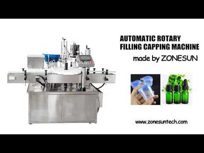 ZONESUN 25-50mm Automatic Rotary Liquid Filling Capping Machine