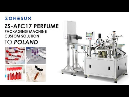 ZONESUN ZS-AFC17 Automatic 2 Nozzles Liquid Ceramic Pump Filling Capping Machine
