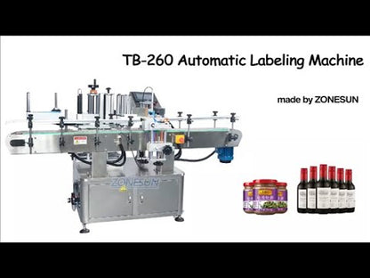 ZONESUN ZS-TB260 Máquina automática de etiquetado y posicionamiento redondo de doble cara 