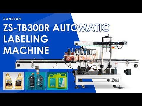 ZONESUN ZS-TB300R Automatic Flat Bottle Labeling Machine