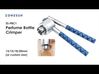 ZONESUN ZS-PBC1 13/15/18/20 mm Máquina de tampar perfume manual em aço inoxidável