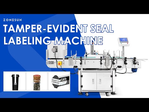 Zonesun ZS-TB823F Tamper Evident Seal Labeling Machine Video