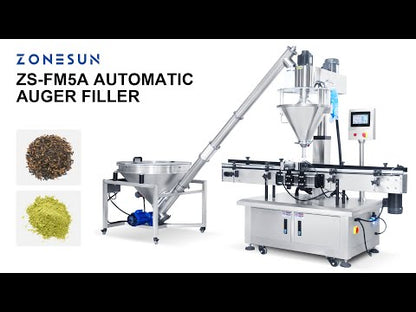 ZONESUN ZS-FM5A Servo Motor Automatic Auger Powder Feeding Filling Machine