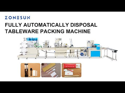 ZONESUN ZS-PLCJ01 Full Aotumatic Disposable Tableware Packaging Production Line