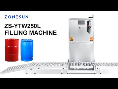 ZONESUN ZS-YTW250L Bomba de Engrenagem de Bico Único Grande Fluxo Máquina de Envase e Pesagem de Líquido