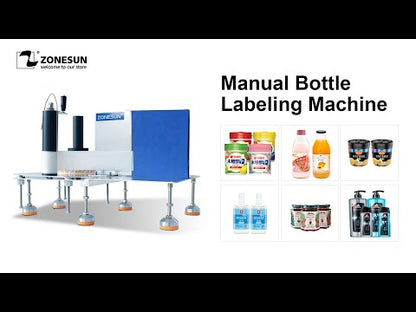 Máquina etiquetadora manual de botellas de polígono cuadrado redondo ZONESUN ZS-TB3