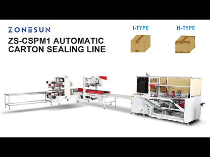 ZONESUN ZS-CSPM1 Linha de Produção Automática de Selagem de Caixas