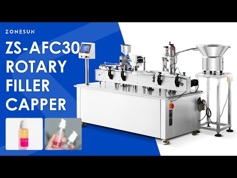 Zonesun ZS-AFC30 Paste & Liquid Filler-Capper Video