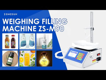 ZONESUN ZS-M90 1-50ml Small Automatic Liquid  Weighing Filling Machine