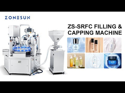 Máquina automática de llenado y tapado de pasta de crema ZONESUN ZS-SRFC 
