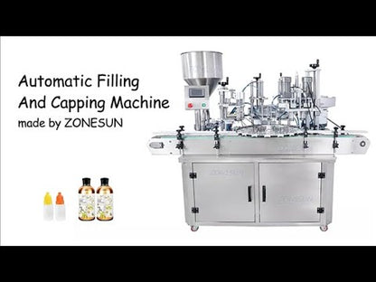 ZONESUN ZS-AFC4 Máquina de llenado y tapado de pasta totalmente automática personalizada