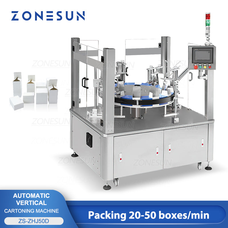 ZONESUN ZS-ZHJ50D Máquina automática de embalagem para selar caixas de papelão 