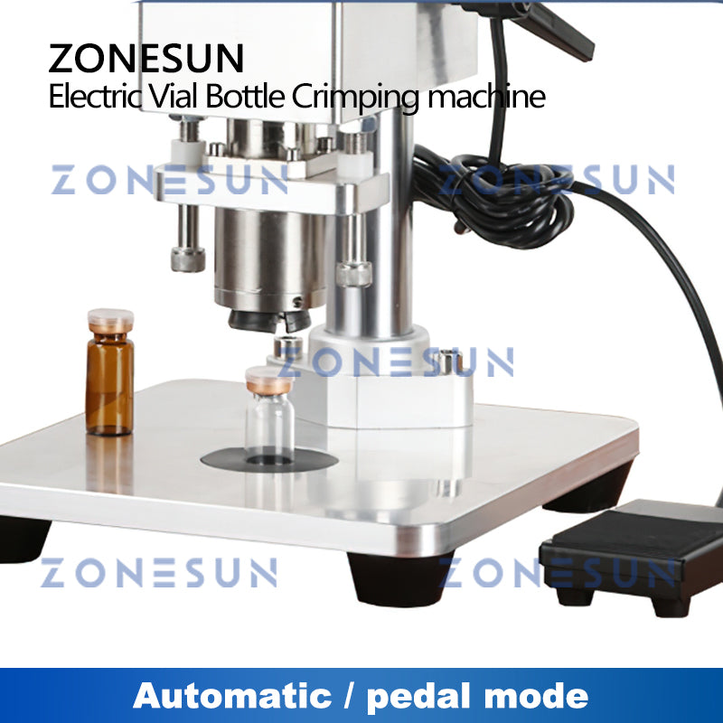 ZONESUN ZS-YG80D Máquina elétrica manual para tampar frascos de penicilina 