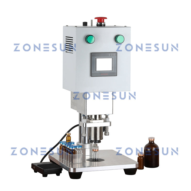 ZONESUN ZS-YG80D Máquina elétrica manual para tampar frascos de penicilina 