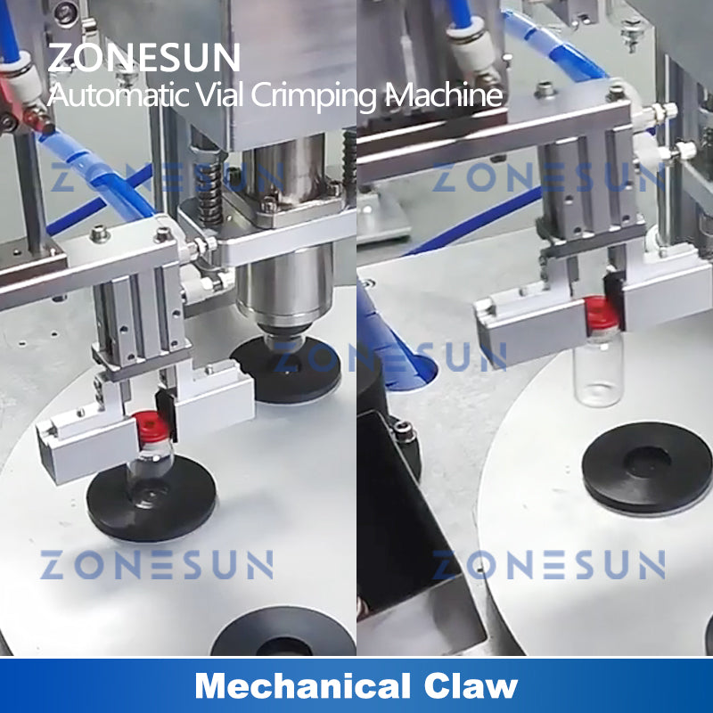 ZONESUN ZS-YG200 Máquina pneumática automática para tampar frascos de penicilina 