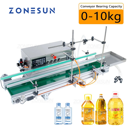 ZONESUN ZS-DTDP5-4 Máquina de enchimento de líquidos com bomba de diafragma de grande fluxo de carregamento pesado 