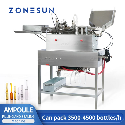 ZONESUN ZS-FSABS2 Automatic Small Ampoule Bottles Liquid Filling and Sealing Machine