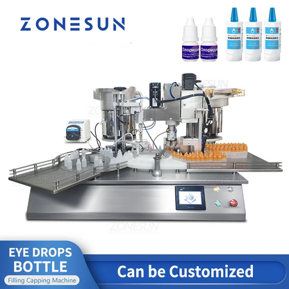 Máquina tapadora de llenado de líquidos con bomba peristáltica rotativa personalizada ZONESUN 