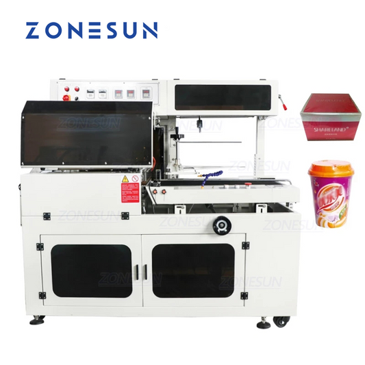 ZONESUN ZS450 Máquina de corte, sellado y envoltura de película retráctil tipo L