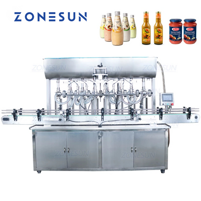 ZONESUN 8 Nozzles Automatic Paste Filling Machine