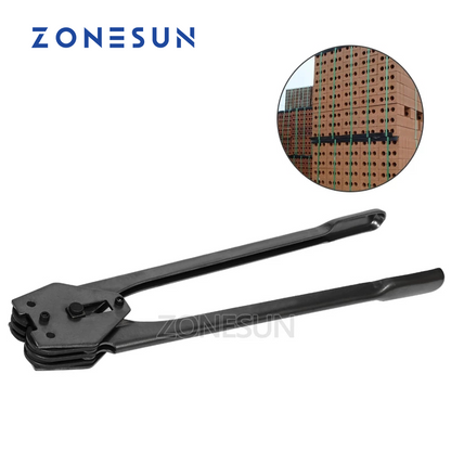 ZONESUN 13-16mm Ferramenta manual de cintagem de plástico