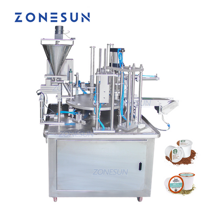 ZONESUN ZS-GF900C Máquina pneumática automática de selagem de copos para enchimento de pó 