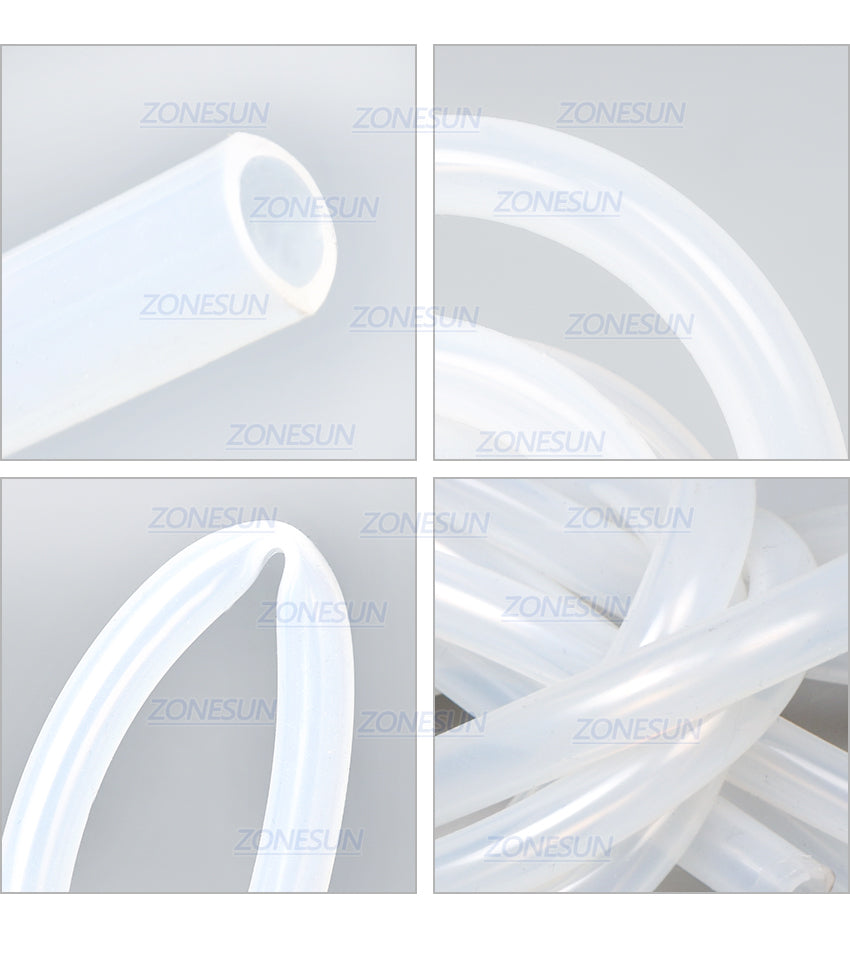 ZONESUN PJ-GZ7 Length 2m Inside Diameter 7mm Round Plastic Pipe Tube Connect To Electric Filling Machine