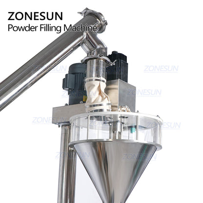 ZONESUN ZS-FM2A Máquina automática de llenado de polvo con alimentador