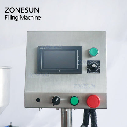 Llenadora de pasta automática neumática ZONESUN ZS-GY1C con transportador
